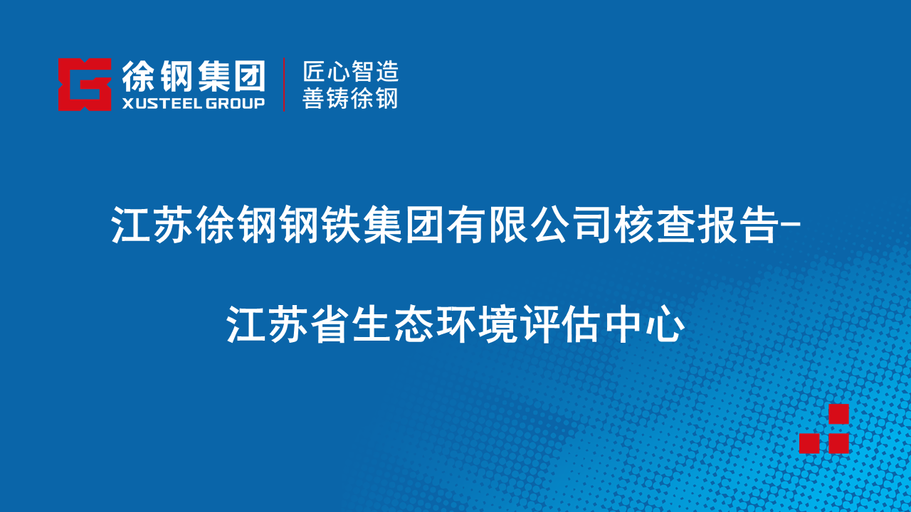 江蘇徐鋼鋼鐵集團有限公司核查報告-江蘇省生態(tài)環(huán)境評估中心